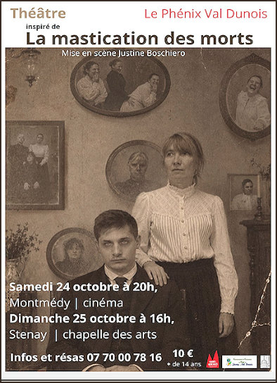 Théâtre, La troupe le Phénix du Val Dunois présente "La mastication des morts"